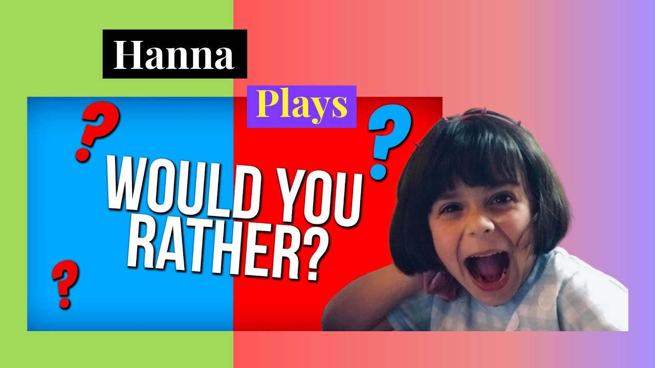 Would You Rather Game  YouTube