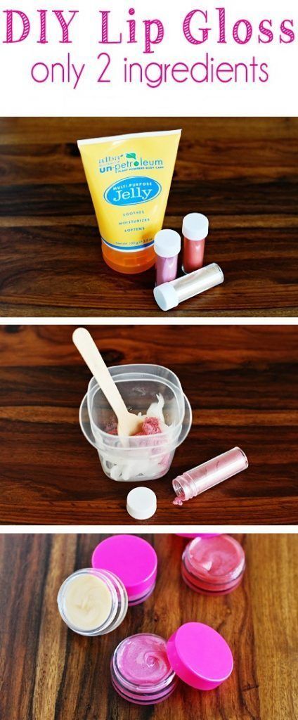 Easy TwoIngredient DIY Lip Gloss With images  Diy lip gloss Diy 