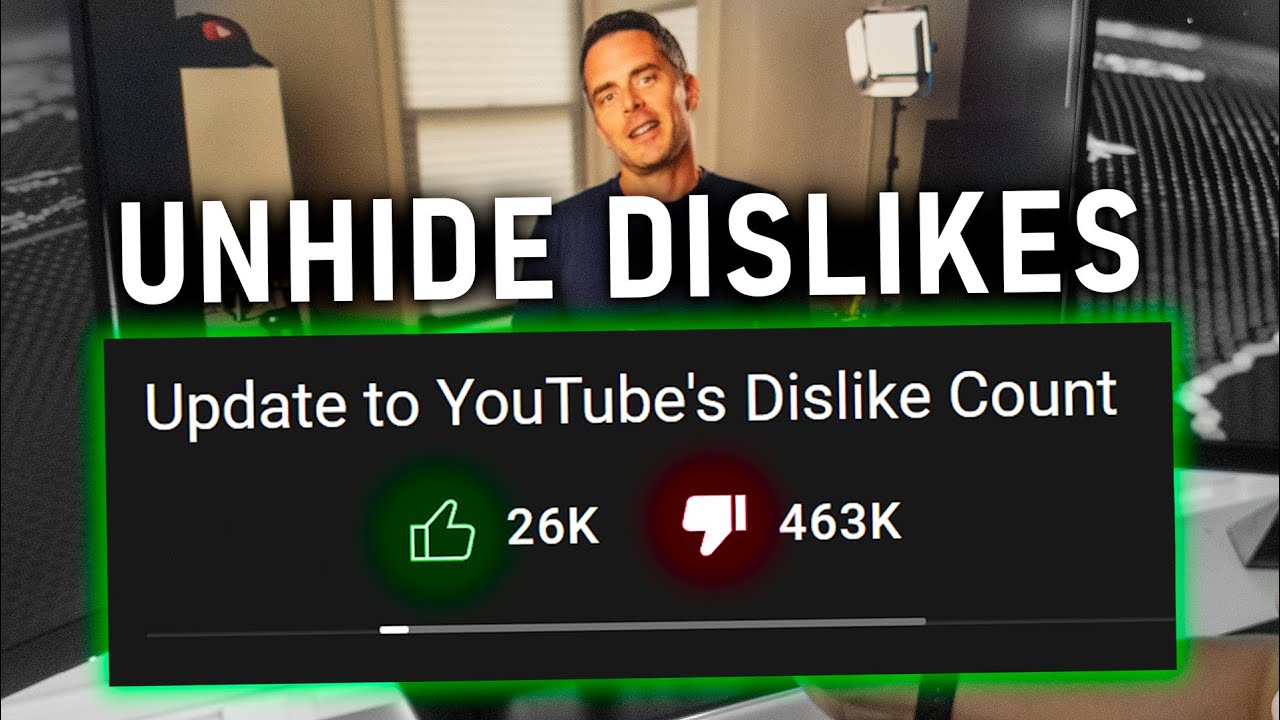 Unhide YouTube Dislikes  How to see Dislike Count on Videos  YouTube