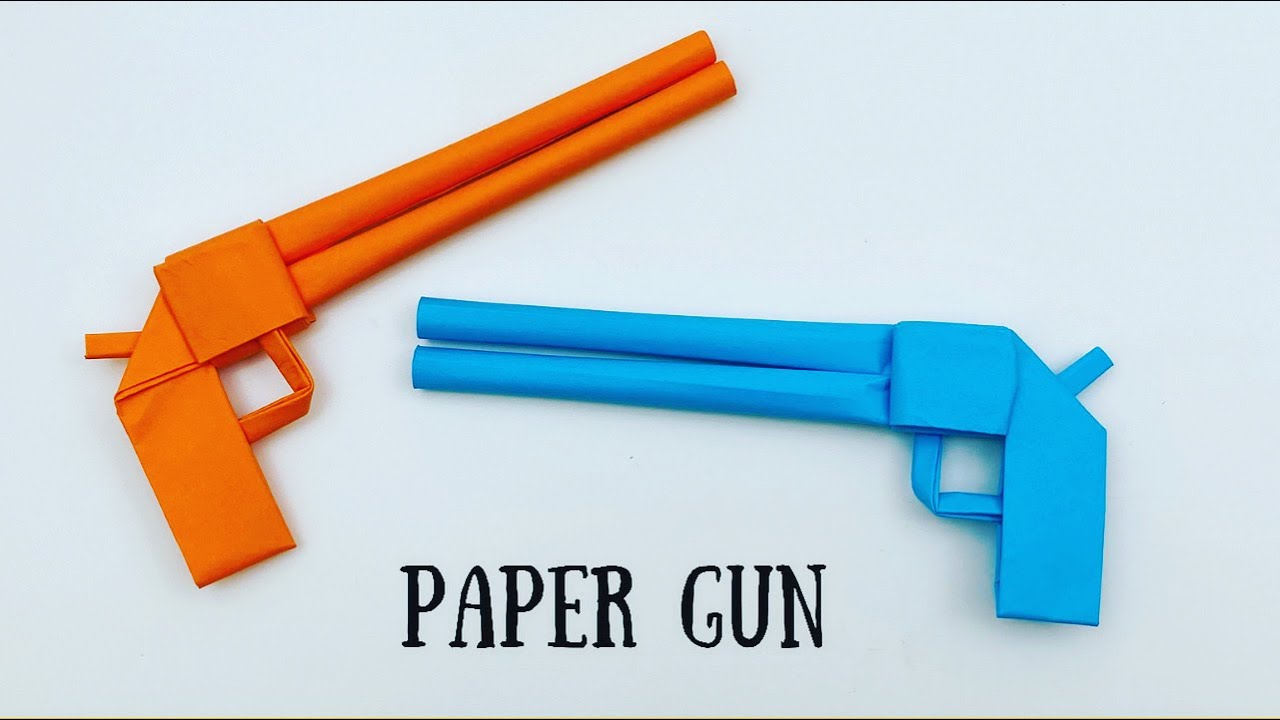 How To Make Easy Paper GUN Toy For Kids  Nursery Craft Ideas  Paper 