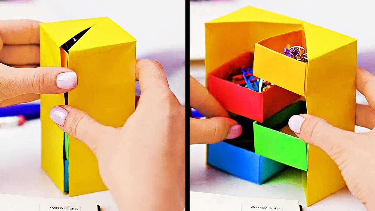 INCREDIBLE PAPER HACKS  Creative Paper Crafts For Everyone 