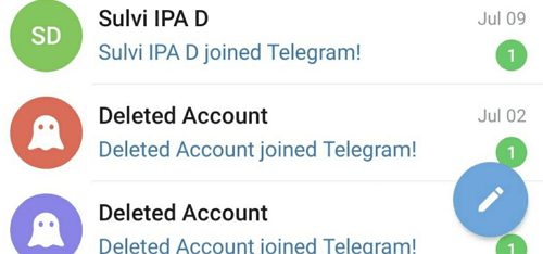 What Happened Deleted Account Joined Telegram