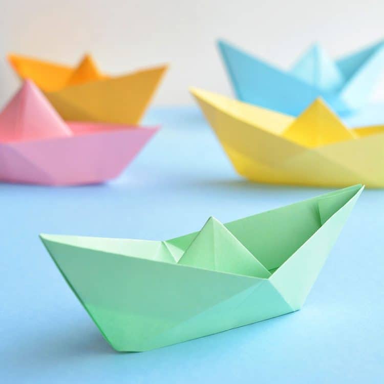 How to Make a Paper Boat  Origami Boat Tutorial