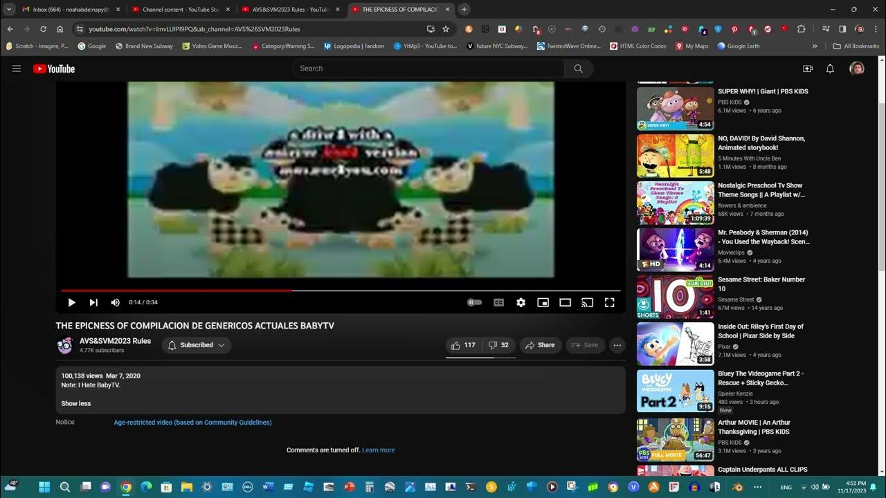 I found an age restricted video that was set to made for kids  YouTube