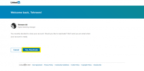 Reactivating Your LinkedIn Account Guide