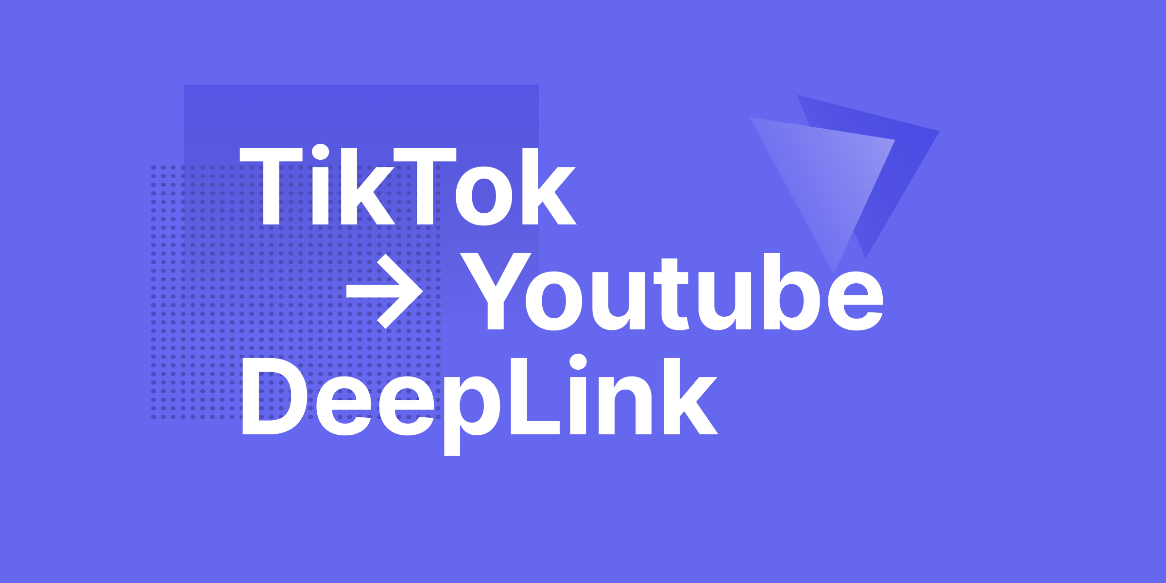 How to create a DeepLink from TikTok to YouTube to force open the 