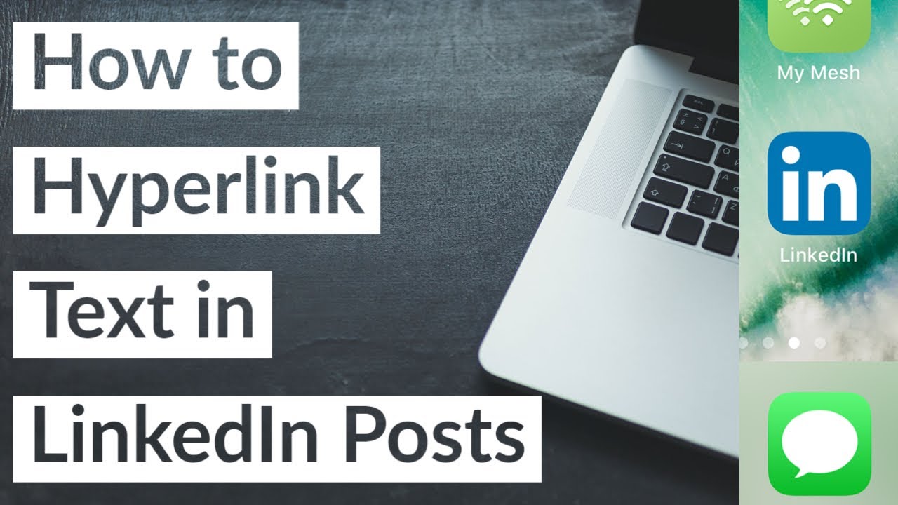 How to Hyperlink Text in LinkedIn Posts 2022  YouTube