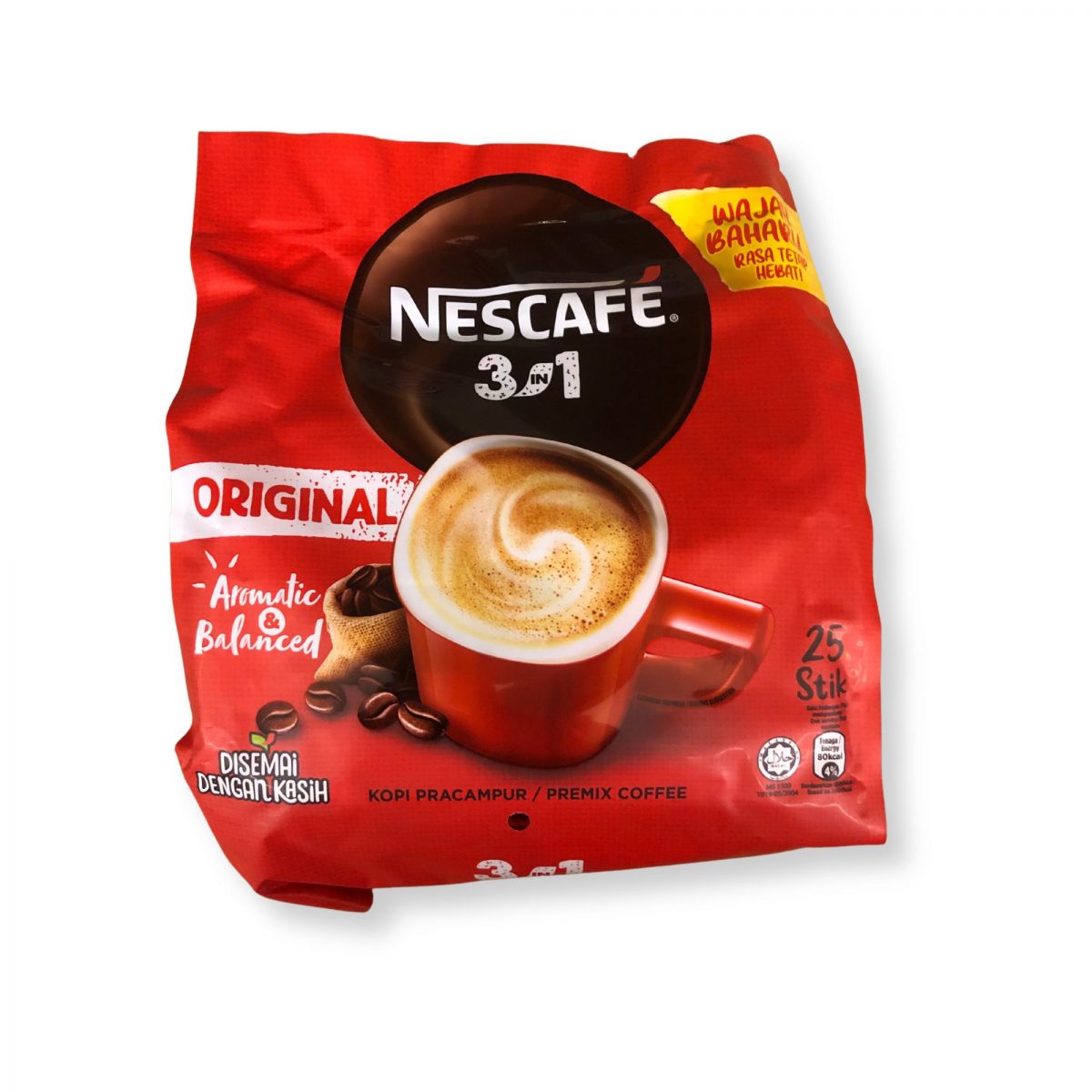 Nescafe 3in1 Coffee Original 25 sachets x 18g  Wmart