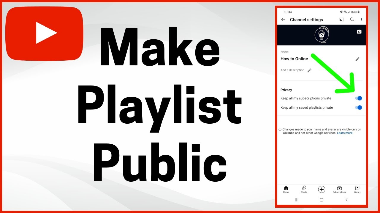 How to Make YouTube Playlist Public  YouTube