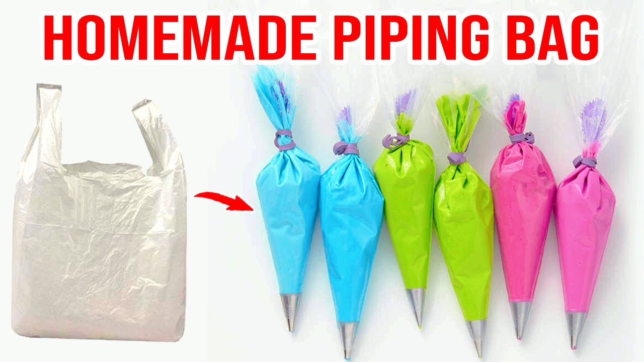 HOMEMADE PIPING BAG  How to make piping bag at home   