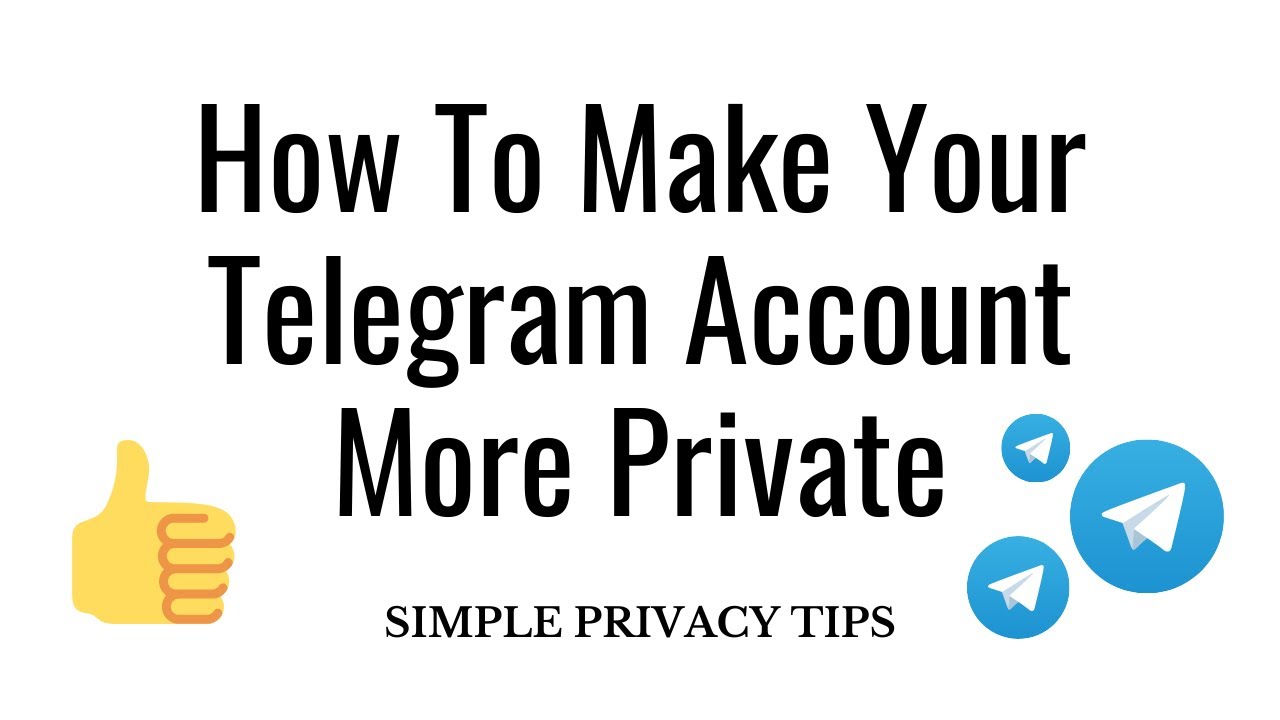 How To Make Your Telegram Account More Private 2021  YouTube