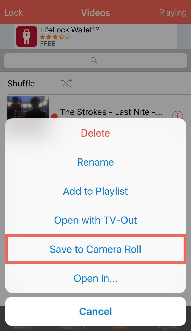 Save YouTube Videos to Your Camera Roll on iPhone