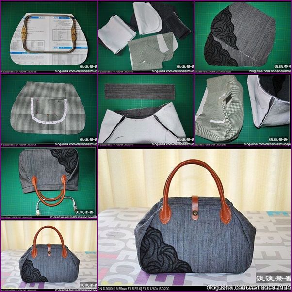 DIY Stylish Fabric Handbag Tutorial  How to Make Handbag from Old Jeans