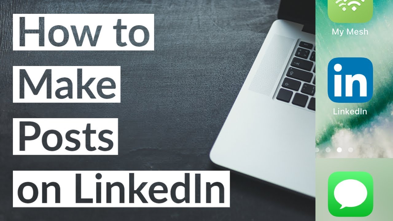 How to Make Posts on LinkedIn in 2021  YouTube