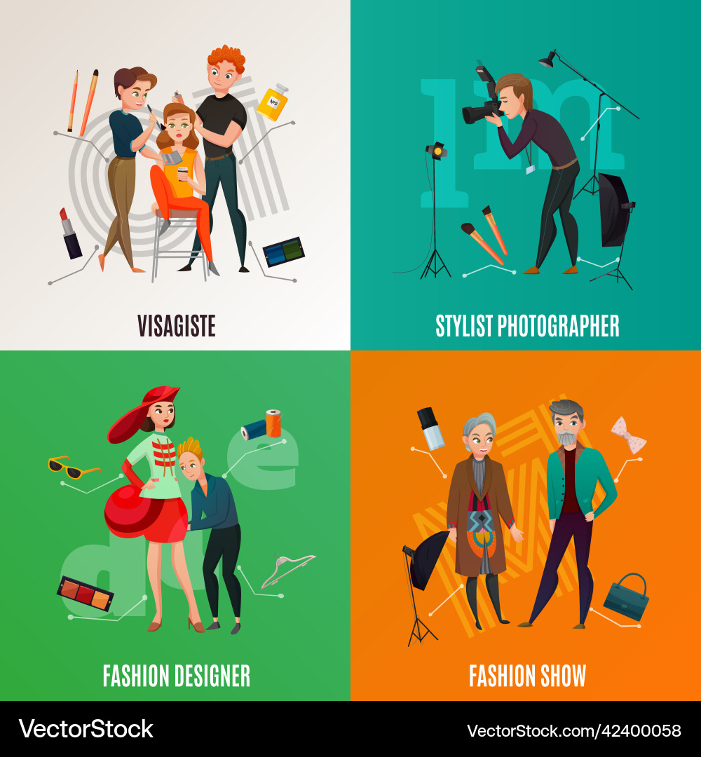 Fashion industry concept Royalty Free Vector Image