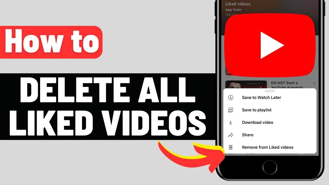 How To Delete All Your Liked Videos On YouTube  YouTube