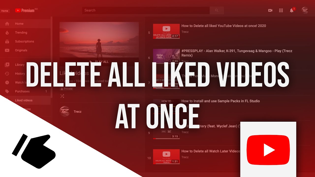 How to Delete Liked Videos on YouTube