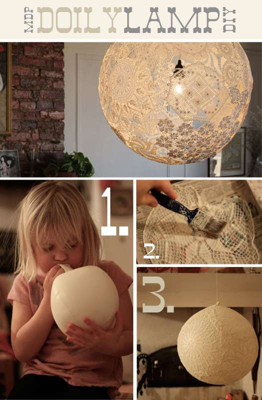 DiyPaper Lace Doily Lamp