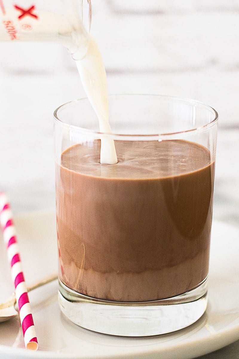 Chocolate Milk for One  Baking Mischief