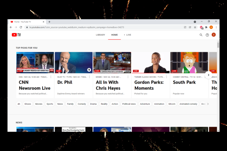 Quick Navigation to Channels on YouTube TV