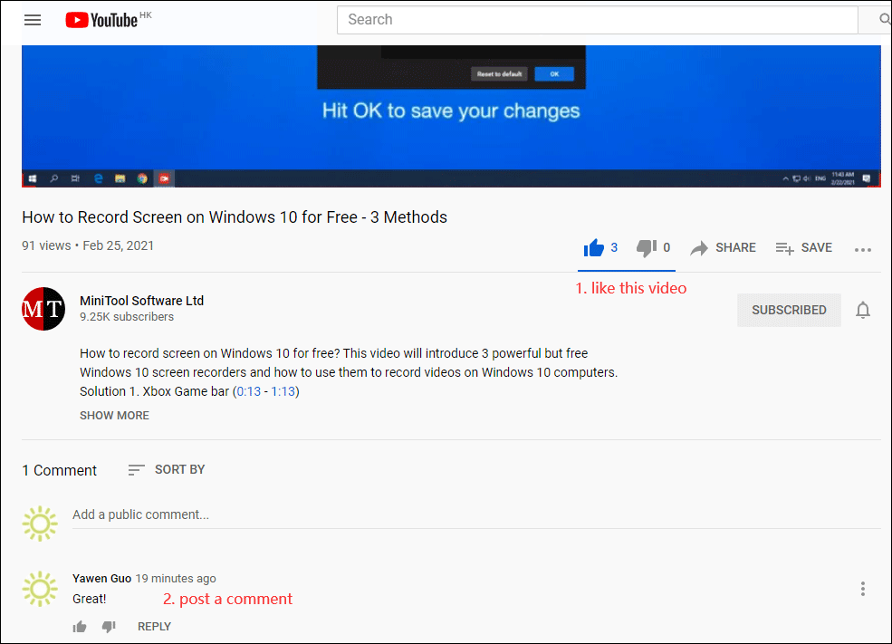 How to Edit or Delete Your Comments on YouTube  MiniTool