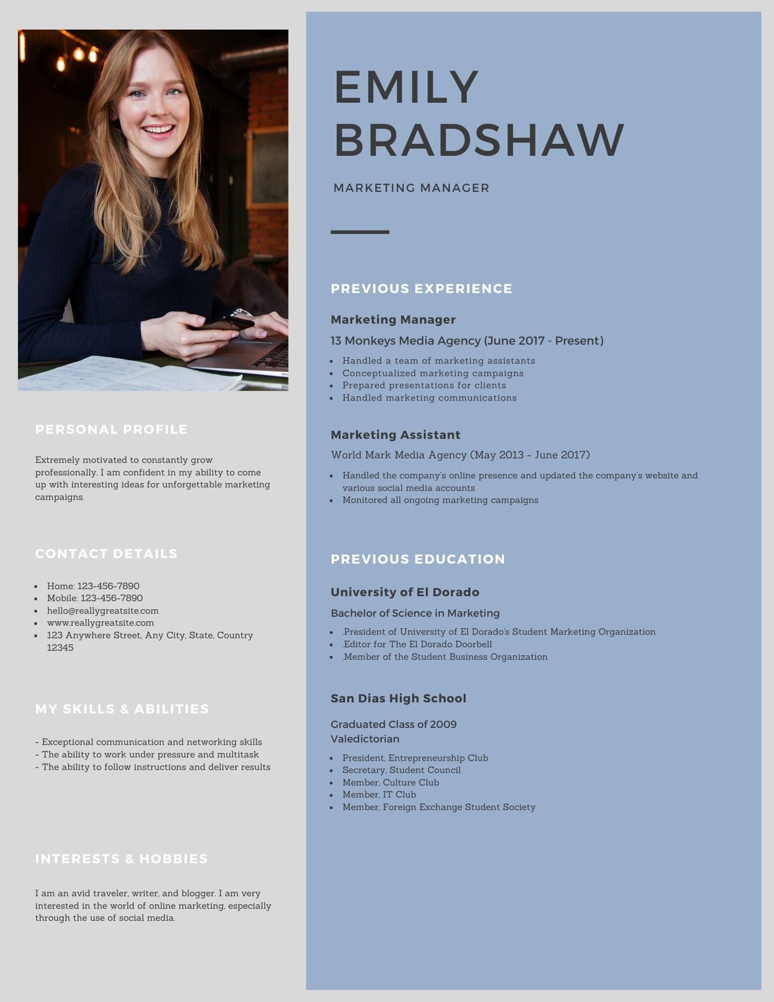 Business Professional LinkedIn Resume Template PDF  Etsy