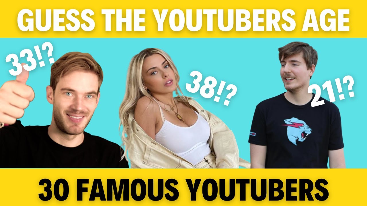 Guess The Youtubers Age Fun Quiz  YouTube