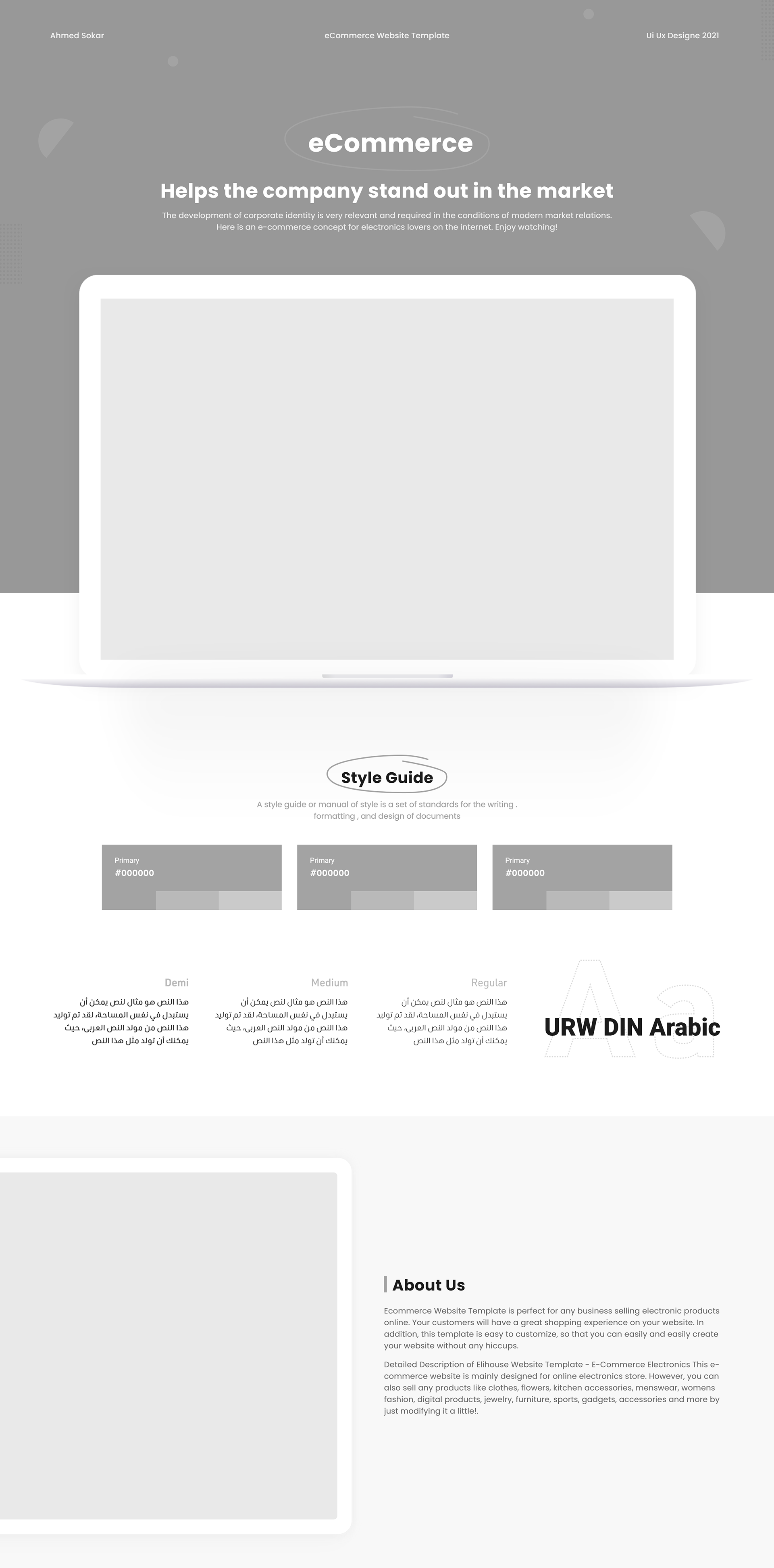 Free Behance Presentation Template 2  Behance