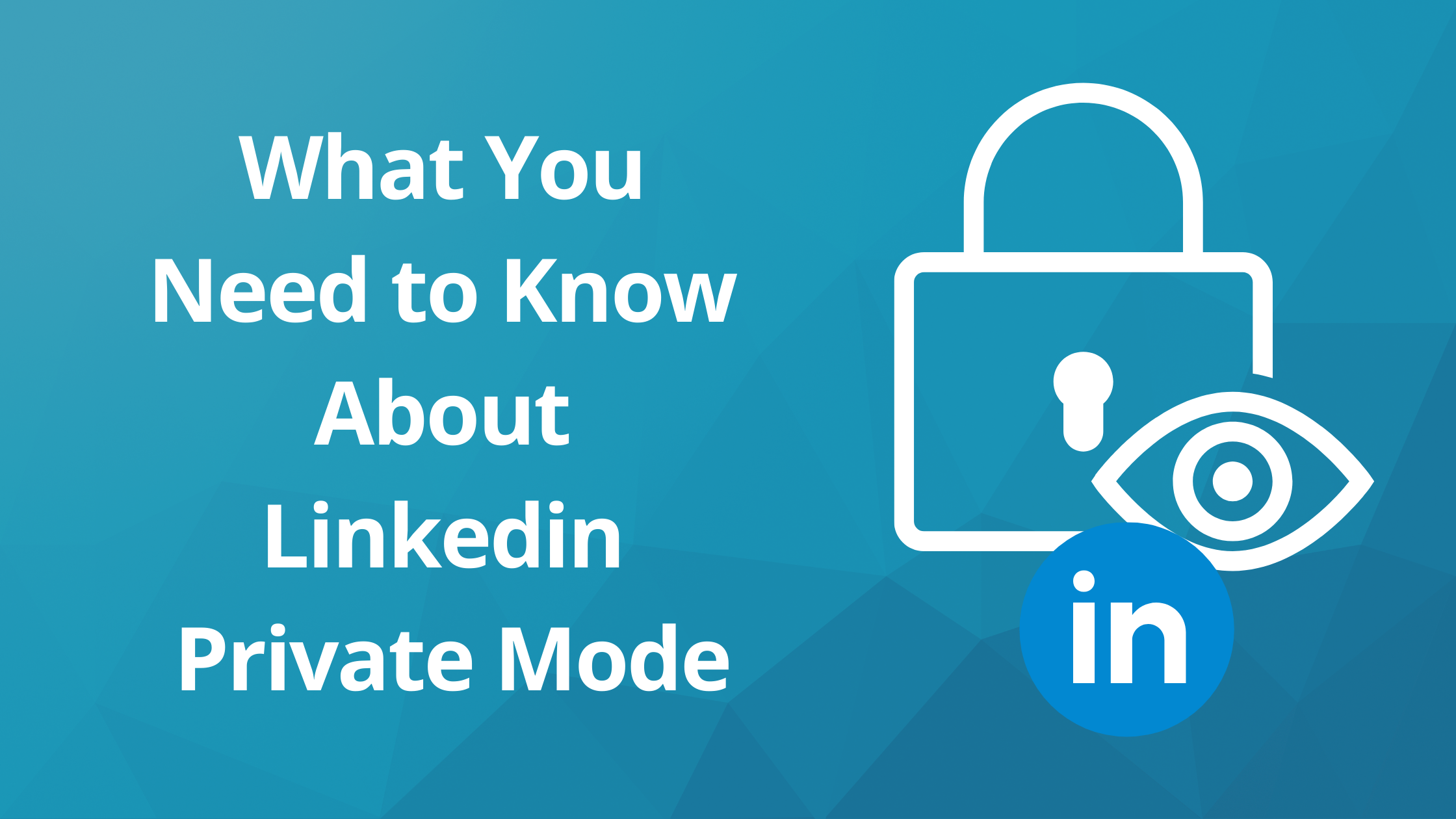 Good or bad What You Need to Know About Linkedin Private Mode