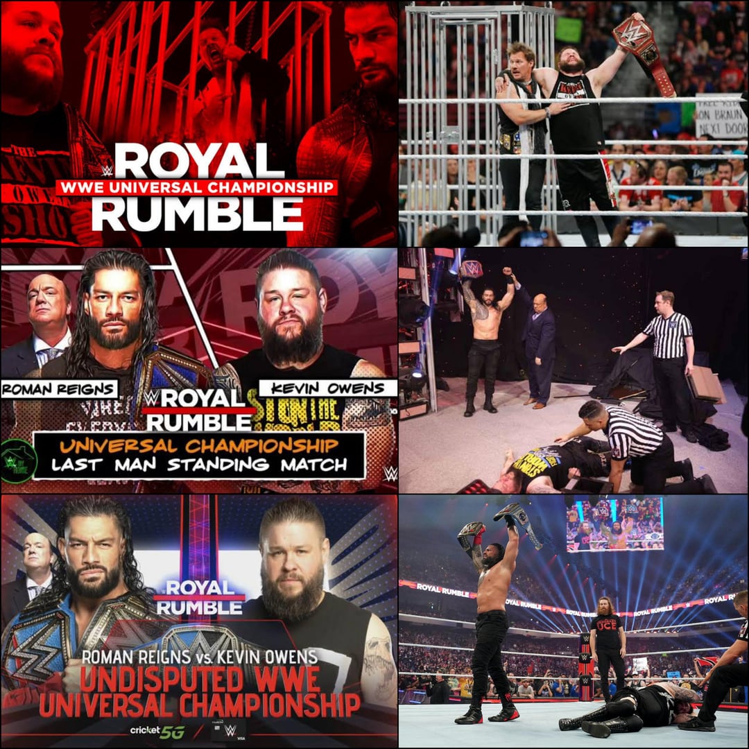 What are your views about this royal rumble singles match trilogy In 