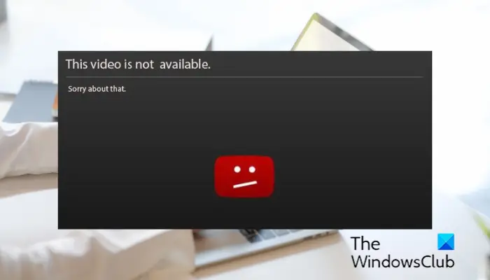 This video is not available on YouTube Fix