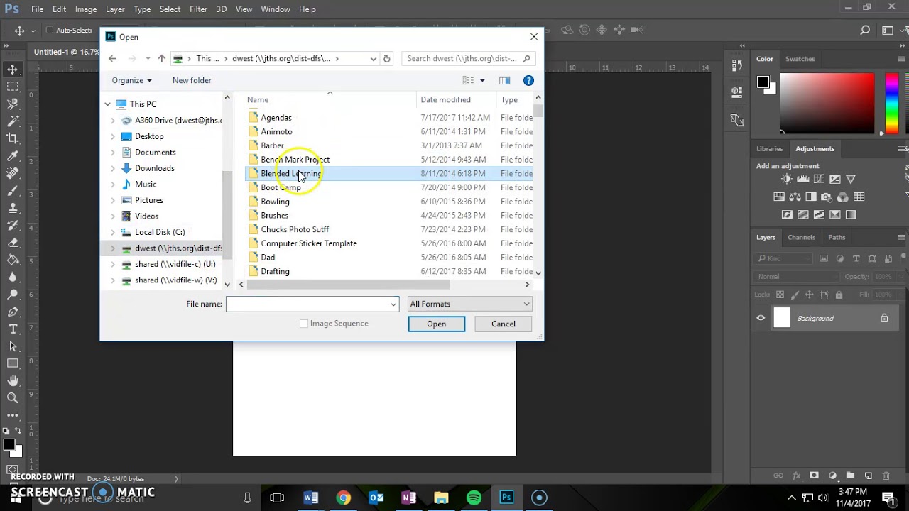 How to open existing file in PhotoShop  YouTube