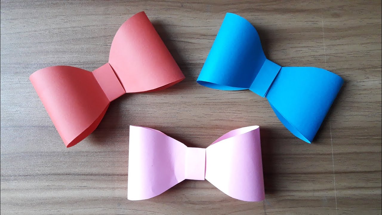 How to make Paper Bow  YouTube