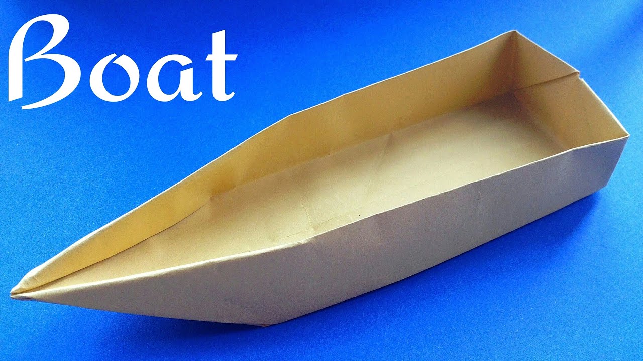 Origami Paper Single point Floating Boat  YouTube