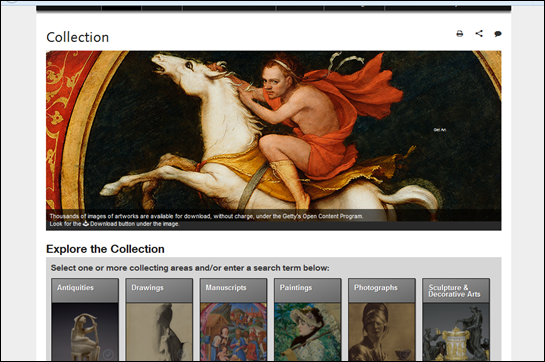 The J Paul Getty Museum Collection Online  RICHES Resources