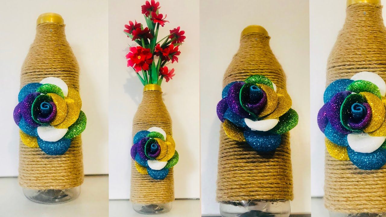 Creative DIY Craft for Making Beautiful Bottle Flowers