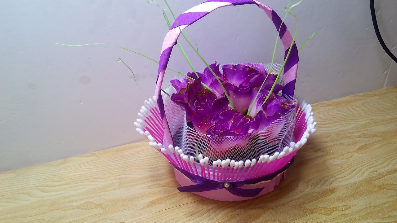 DIY Crafts  How to Make a Decorative Basket out of simple Materials 