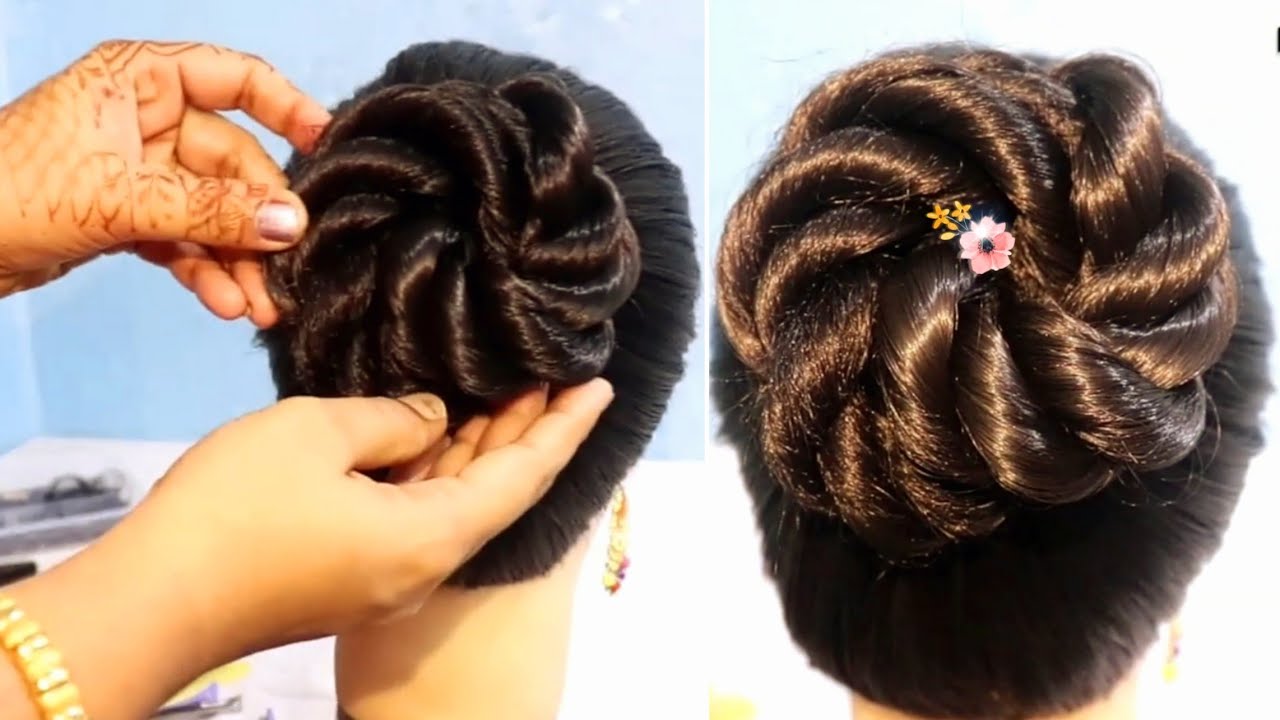 easy juda hairstyle for bridal  easy hairstyles  cute hairstyle 