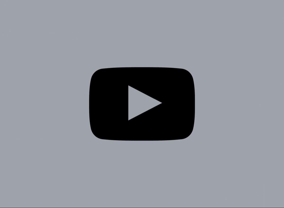 YouTube grey icon  Ios icon Iphone icon Black app