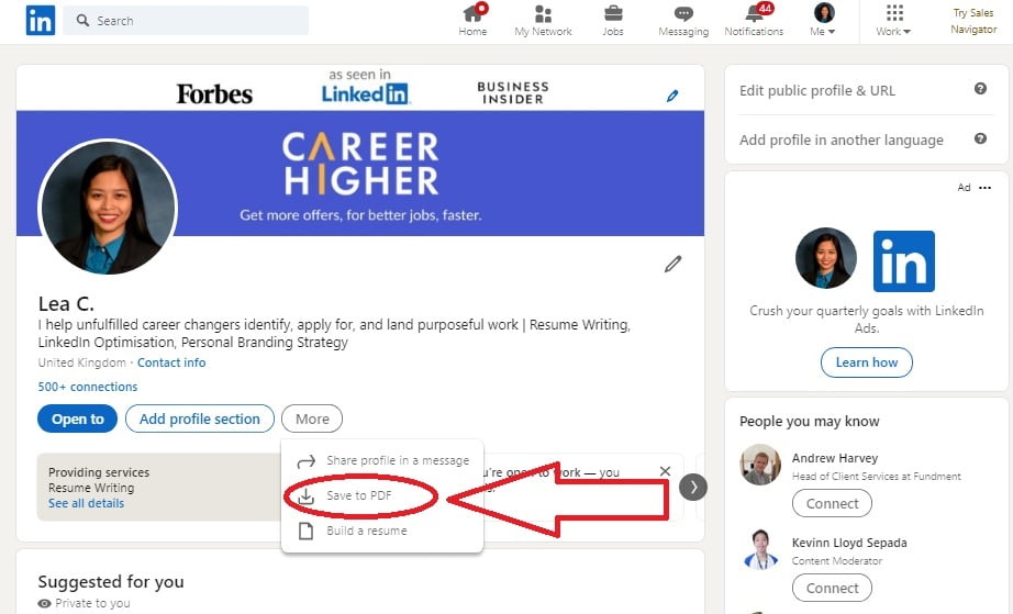 Downloading Your Resume from LinkedIn Made Easy