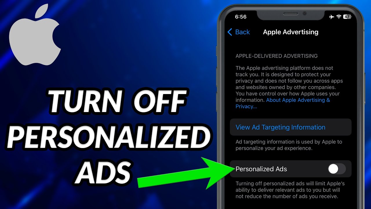 How To Turn Off Personalized Ads iPhone  YouTube