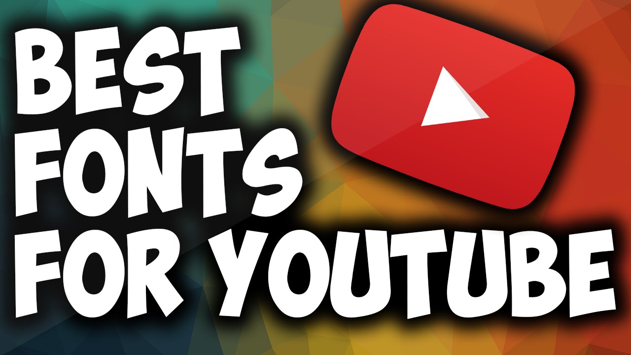 Youtuber Font