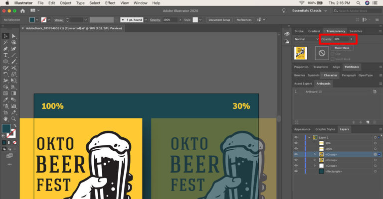 Mastering Transparency in Adobe Illustrator with Stock Images