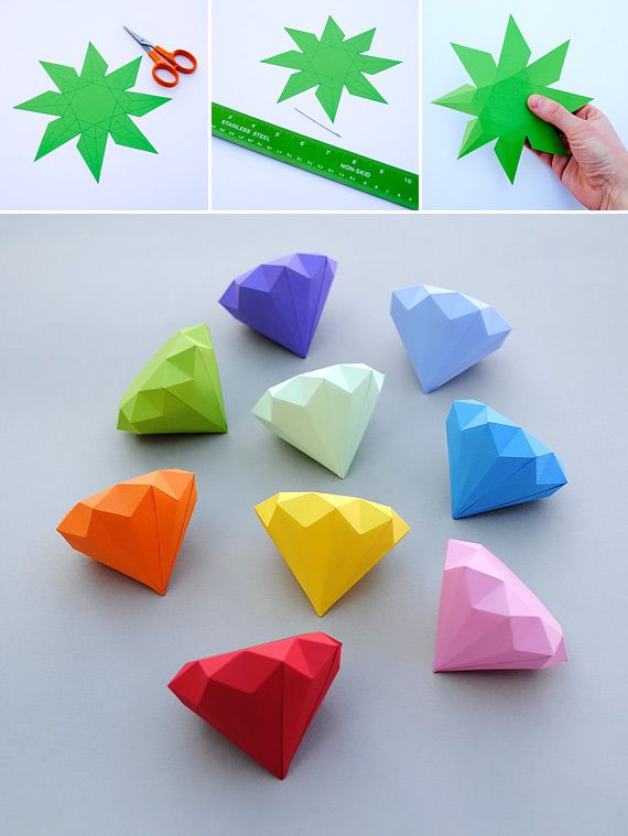 Creating a Paper Diamond Craft Tutorial