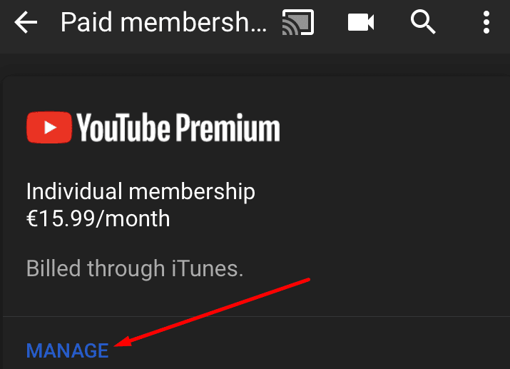 Resuming Your YouTube Premium Subscription on iPhone