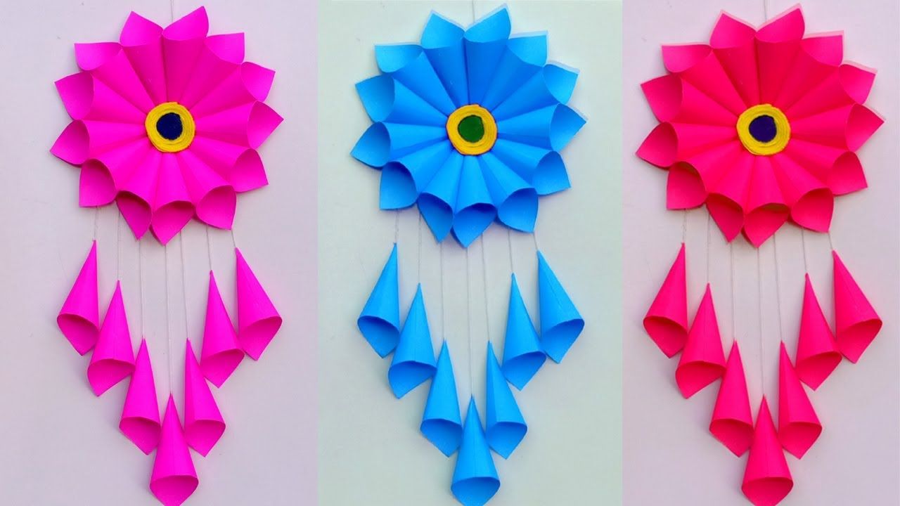 PAPER CRAFT WALL HANGING CRAFT IDEAS ROOM DECORATIONDIY ART AND 