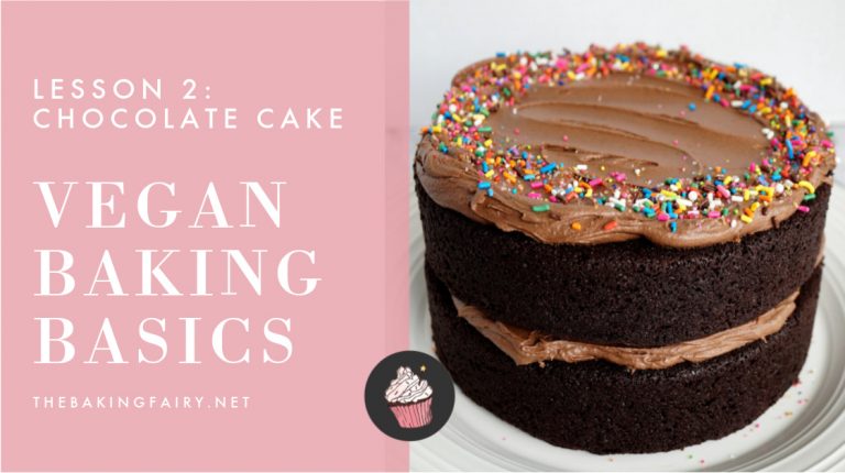 easy chocolate cake  Vegan Baking Basics  The Baking Fairy