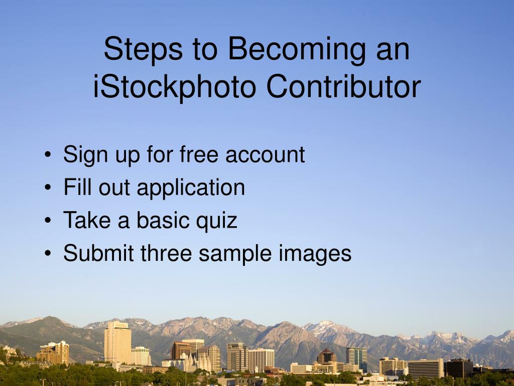 Steps to Become a Contributor at Getty Images