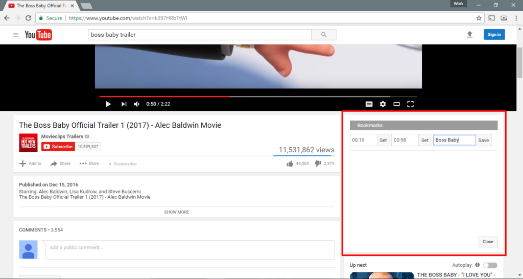 How To Add Bookmarks To A YouTube Video Chrome