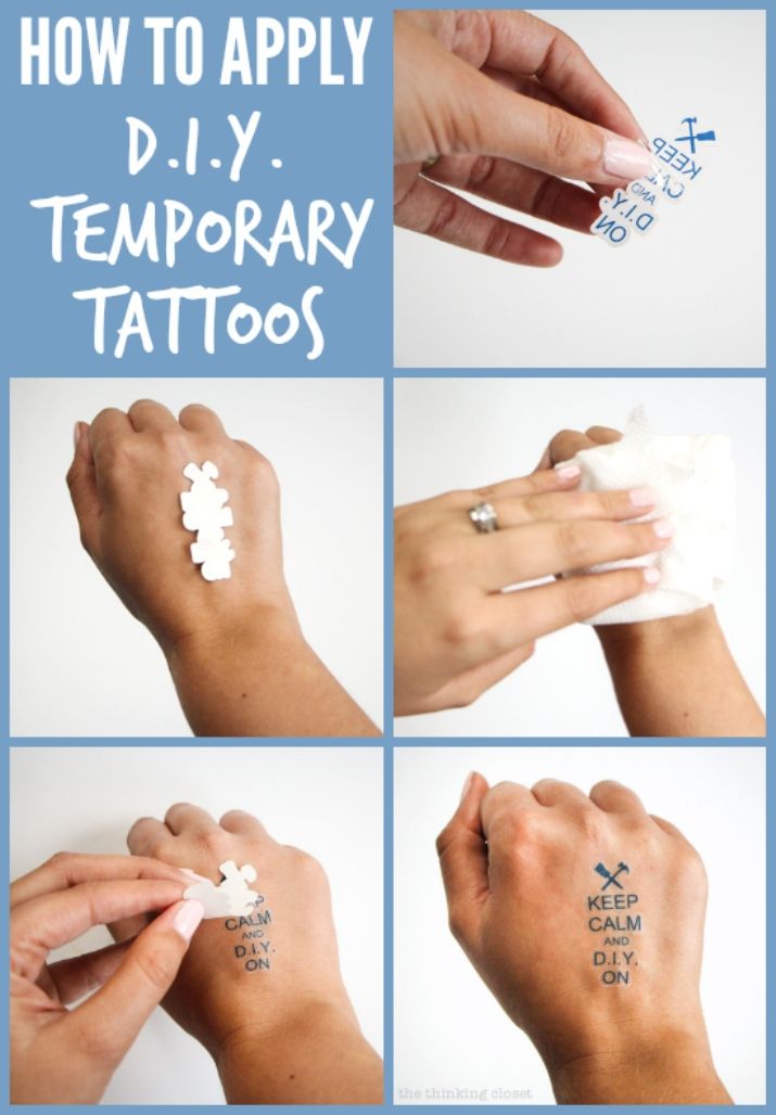 Tips on how to apply on temporary tattoos  Make sure your skin clean 